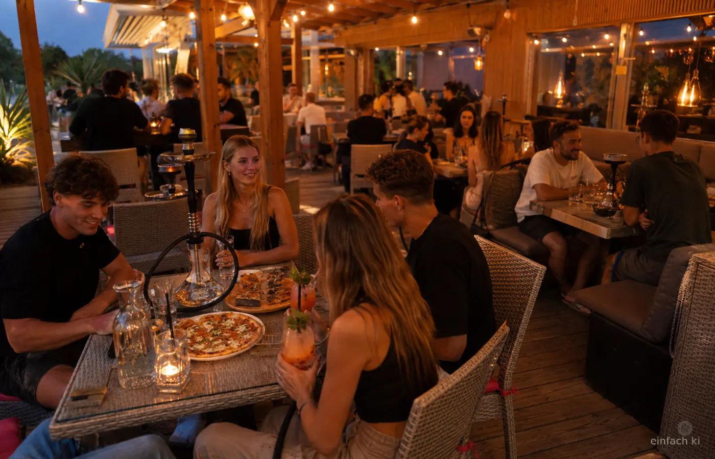 Gemütlicher Dienstag auf der überdachten COMODO-Terrasse